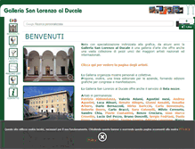 Tablet Screenshot of galleriasanlorenzo.com